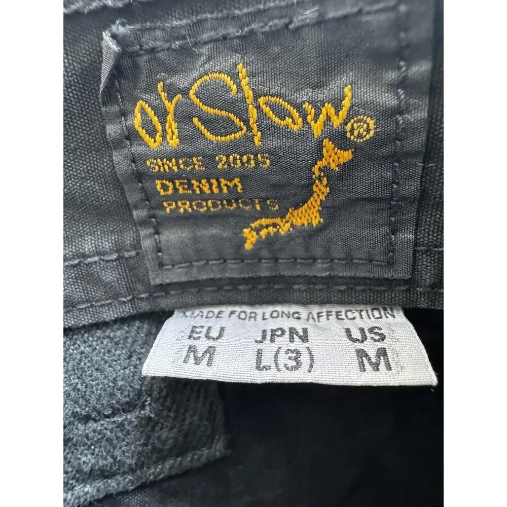 orSlow Double Knee Utility Work Pants Black Men's Size 3 japan